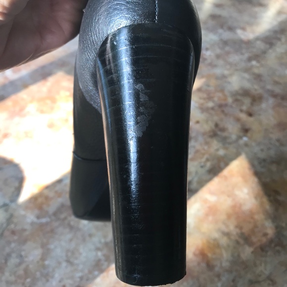 NINE WEST 'HOPPY' ANKLE BOOT LEATHER SIZE 9 Pre-owned great style-great height! - Picture 8 of 10